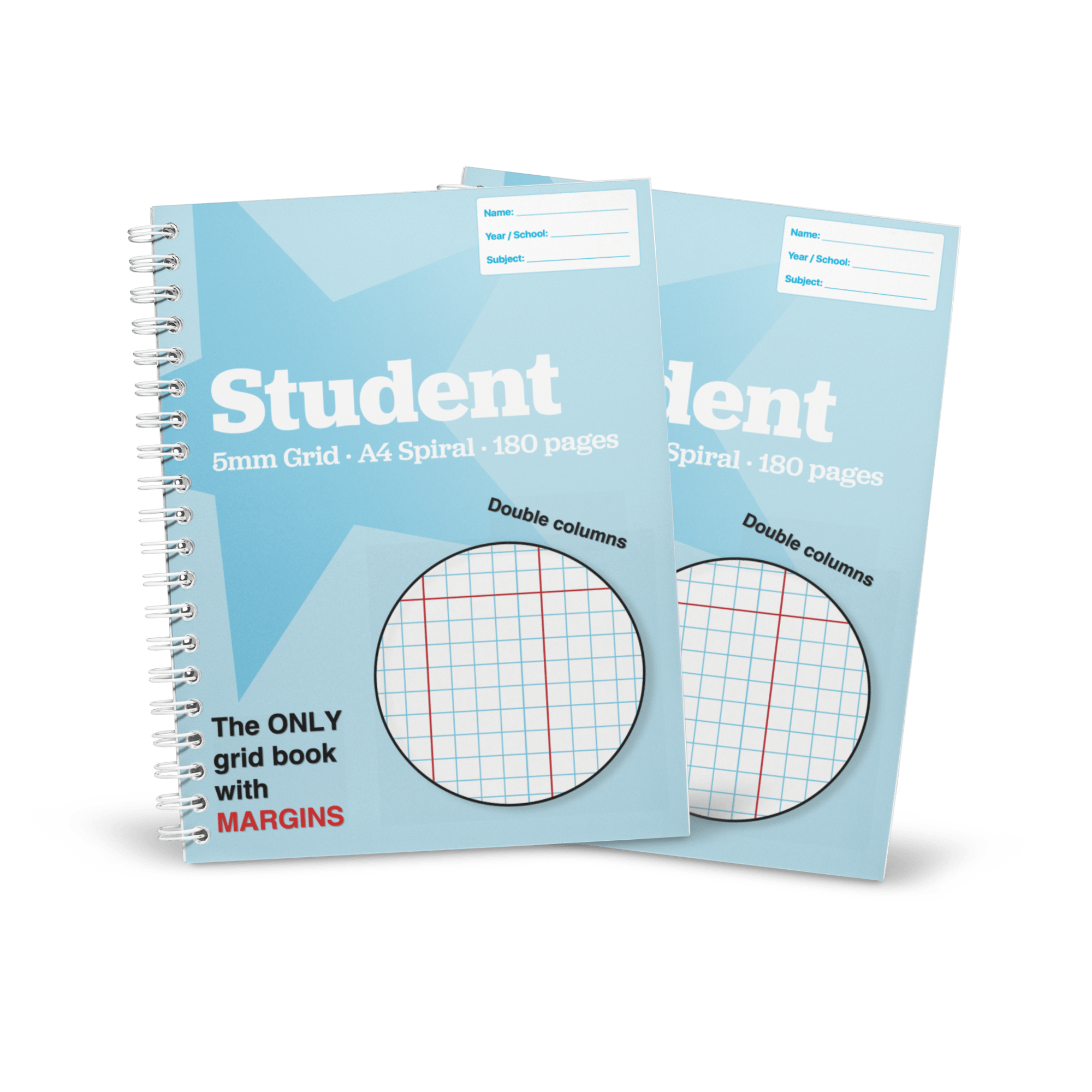 Ice blue notebook 2-pack